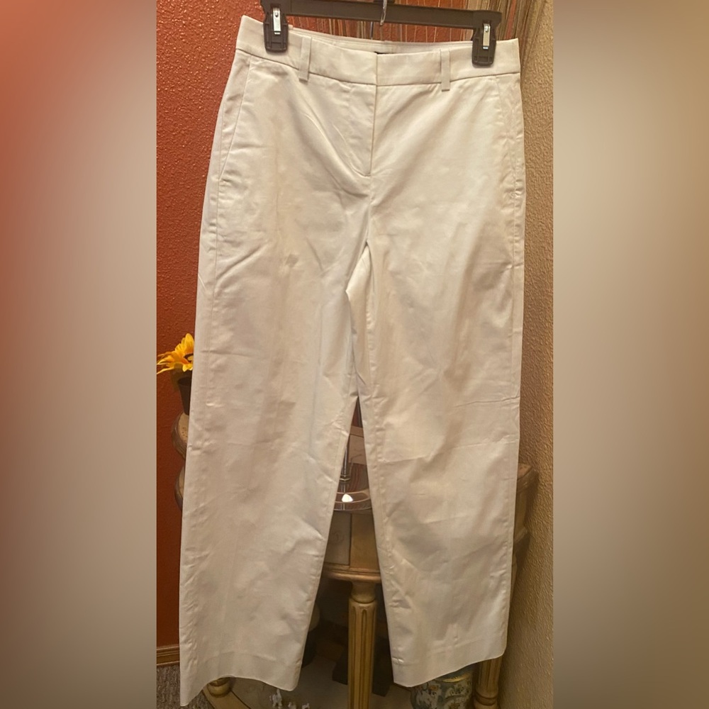 J. Crew - NEW - Cream Wide-Leg Trousers - Picture 3 of 7